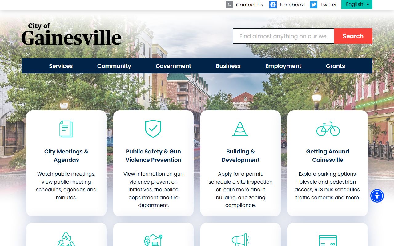 City of Gainesville Florida website for probate court records context