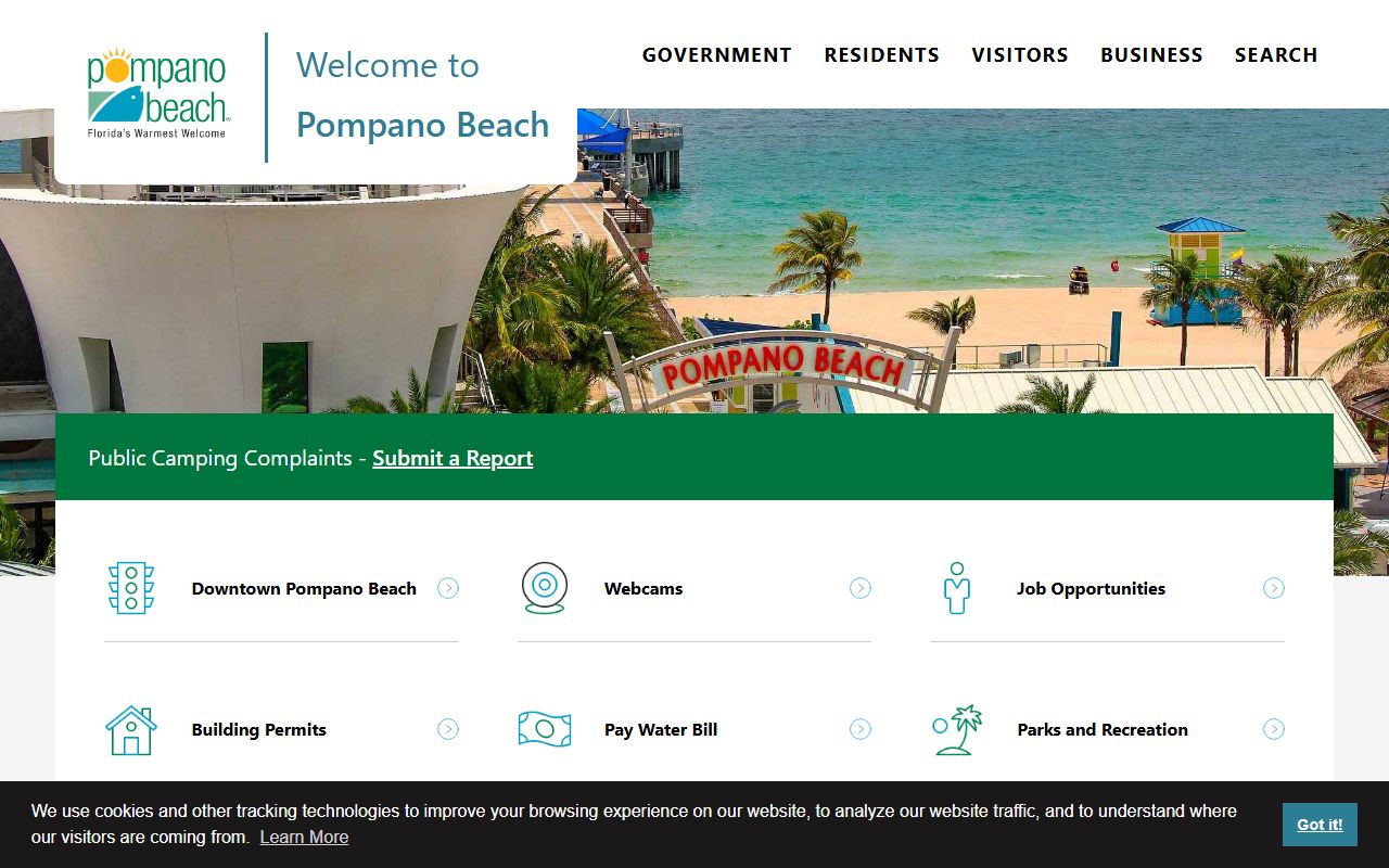 City of Pompano Beach official website