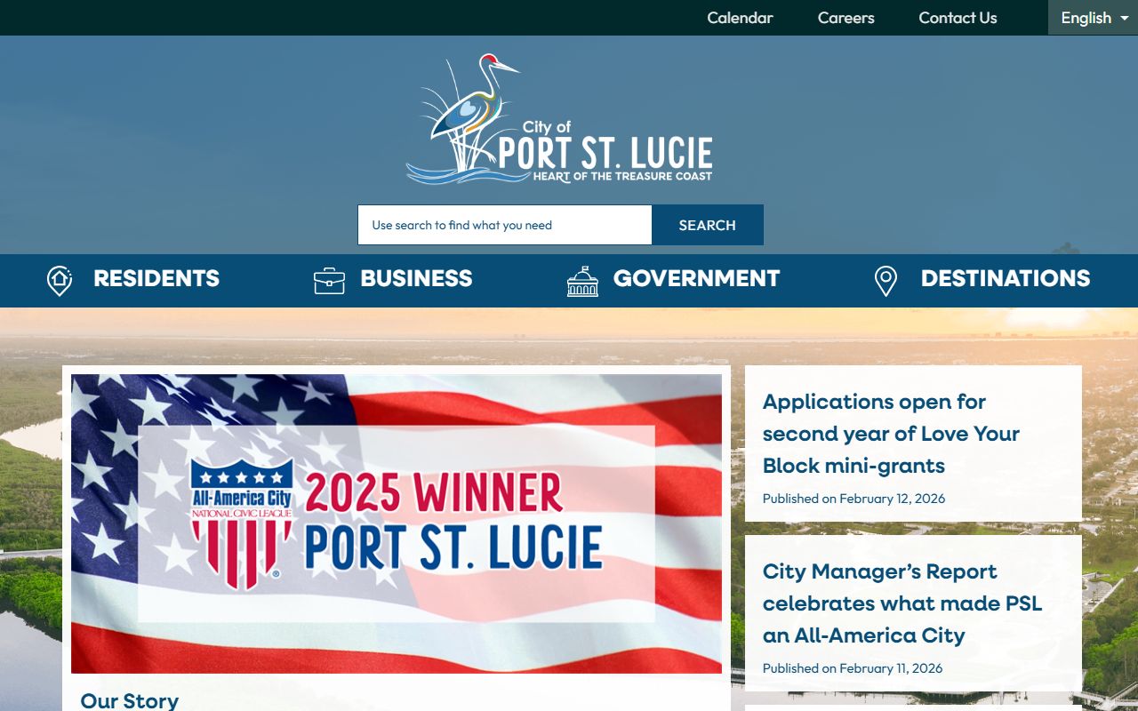 City of Port St. Lucie official website
