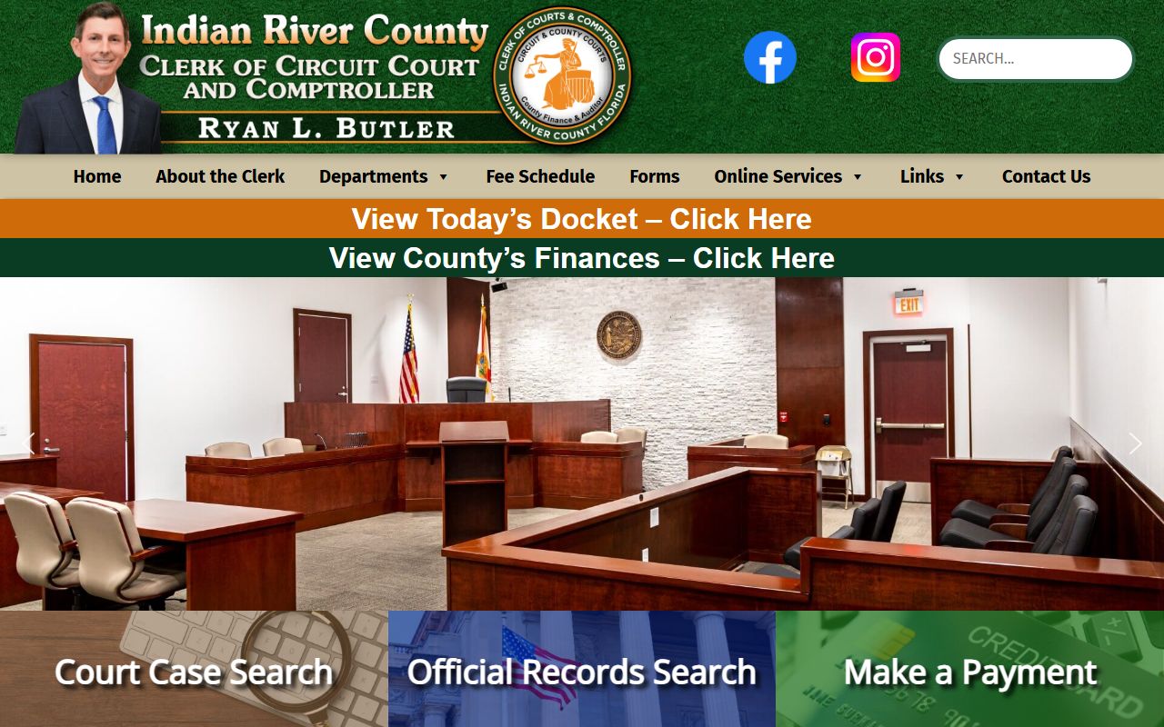 Indian River County Clerk of Court website for probate court records